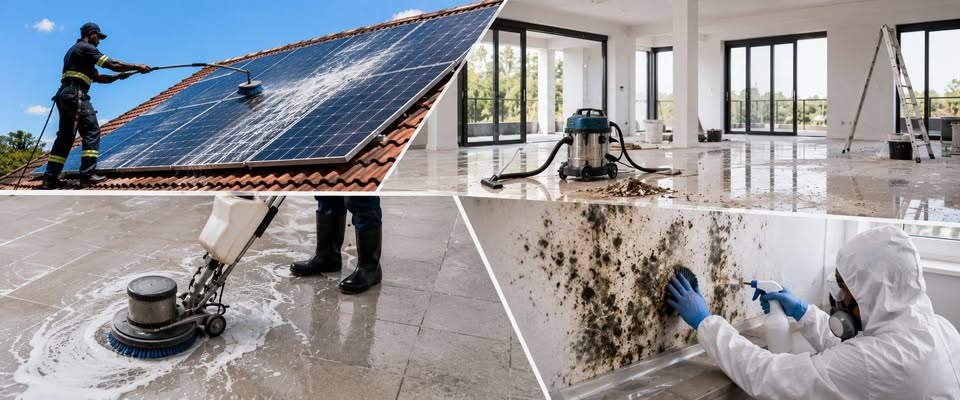 Our cleaning services in action